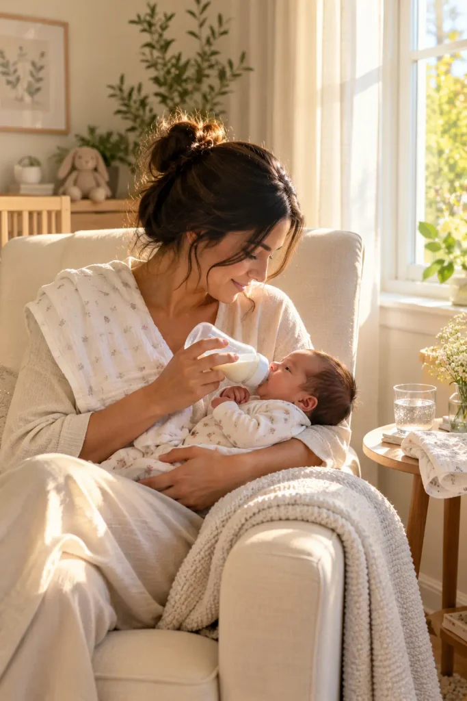 Paced Bottle Feeding Keeps Newborn Feeds Calm