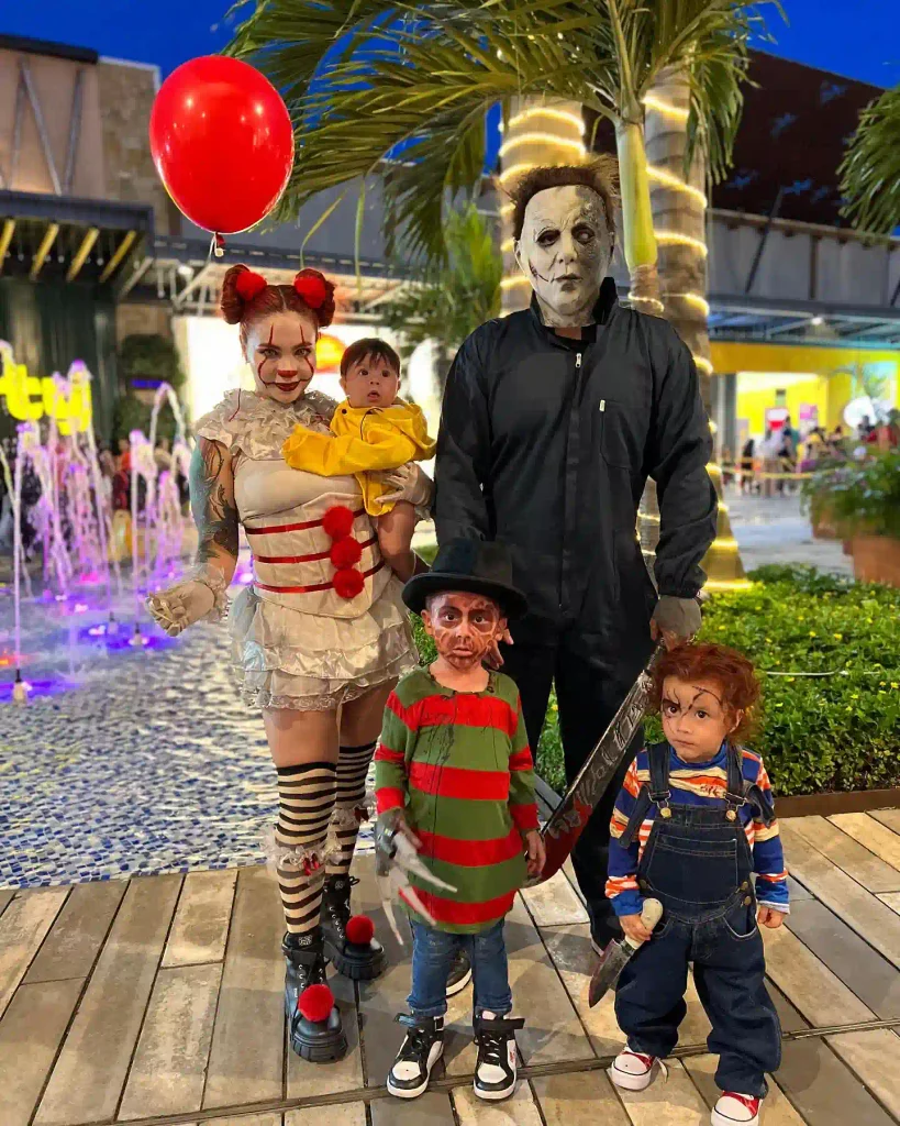 Horror Movie Family Costume That Still Reads Family Friendly