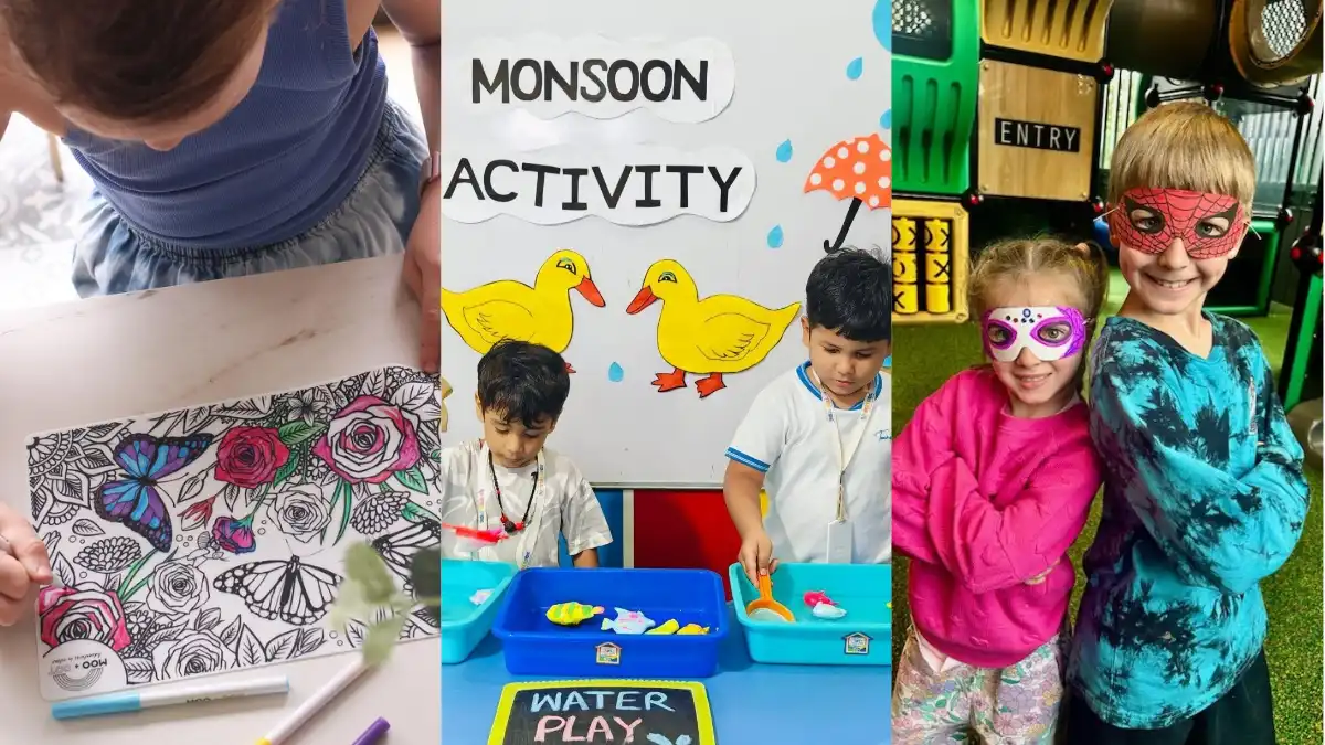 Rainy day activities for kids playing indoors with crafts and games
