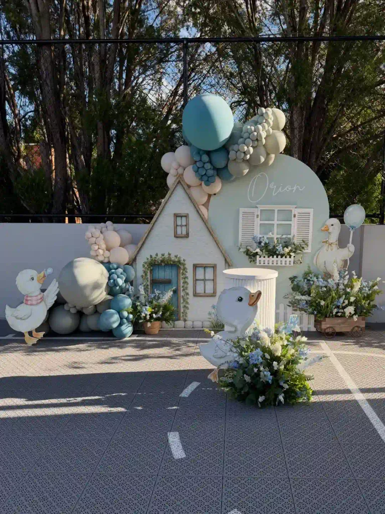 A Little Cottage and Baby Geese for a Spring Garden Look
