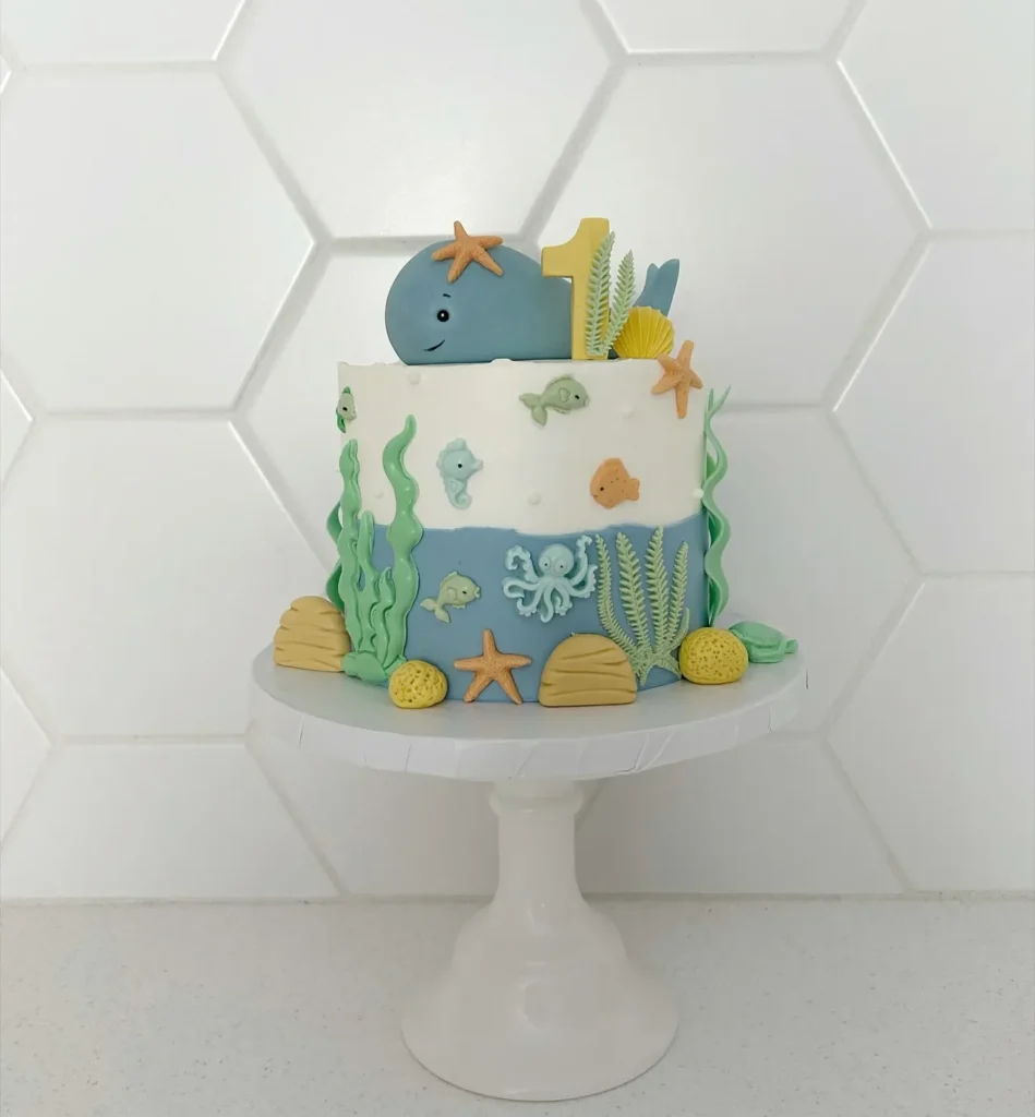 The Under the Sea Cake: Two Colors and a Whole Reef