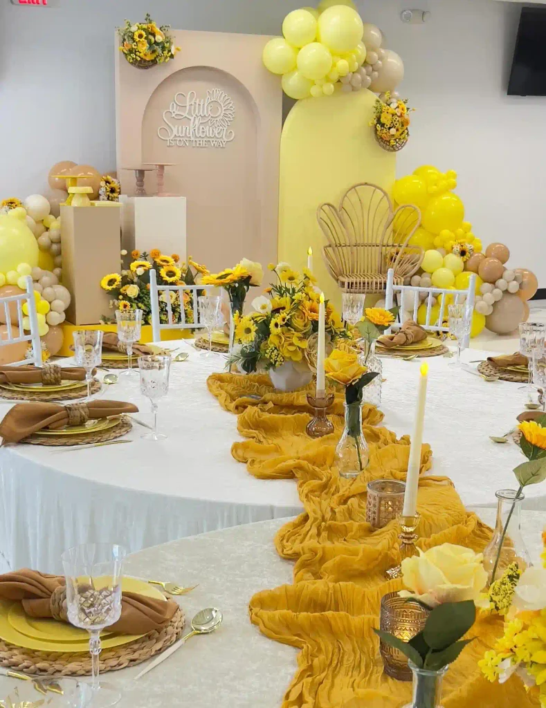 A Little Sunflower Is on the Way: Mustard, Cream and Rattan