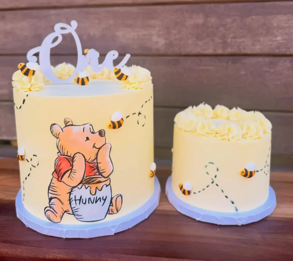 Dotted Bee Trails and a Small Cake for the Baby